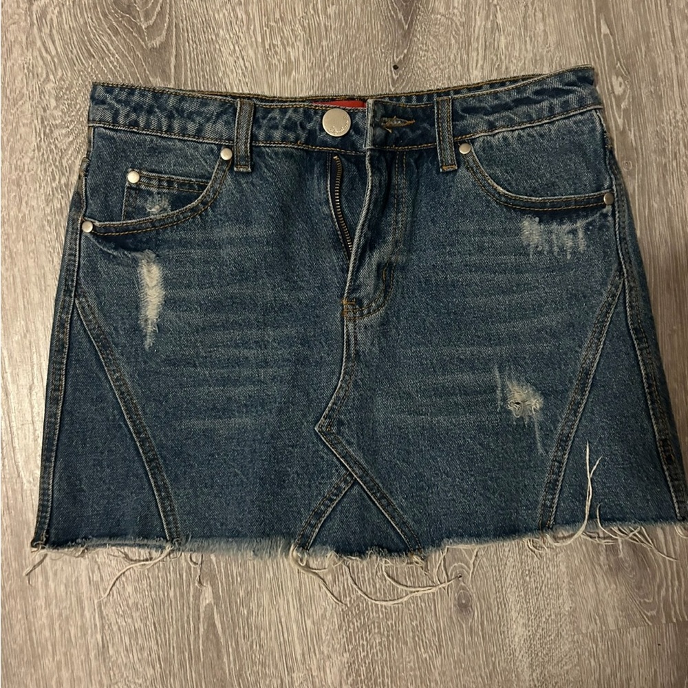 Signature 8 Dark Jean Skirt